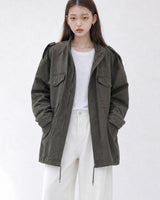 (UNISEX) M-65 Washed Field Jacket