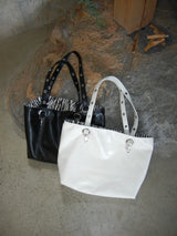 Reversible Eyelet Pattern Two-Way Shoulder Bag