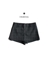 Checkered Mini Skirt Pants (2colors)