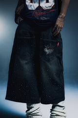 9090 × pH-1 Rhinestone Jorts