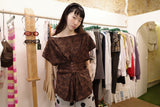 フレークトップ (BROWN)