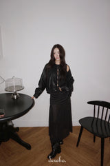 Vibe open long-sleeved cardigan knitwear