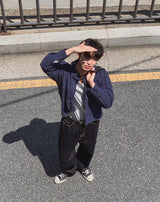 Dane raw wide denim