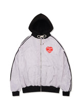 UNISEX Fake Fur Hooded Zip-Up Gray (FCE4ZP657M)