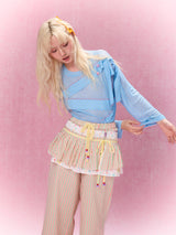 Best Day Ever Sheer Top (Blue)
