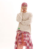 ワッフル コージー ロングスリーブ Tシャツ_オートミール
