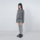 Frilling knit cardigan 003