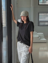 オーセンティックセミクロップド半袖Tシャツ