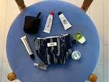 DAMAGED DENIM POUCH (POP-UP POUCH)