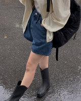 Tiny denim shorts