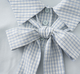 Lydia Check Ribbon Collar Tee