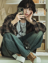[LAN ARCHIVE] Cutting checkered shirt