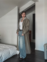Shell Washing Wide Balloon Denim