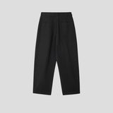 Volume curved cotton pants