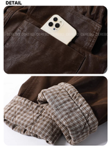Poodle Fur Bike Leather Half Coat