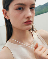 [925 silver] Un.silver.161 / flat soir necklace (long ver.)