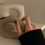 (silver925) Basic matte open ring *silver