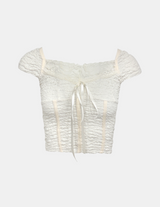 Amelie Shirring Corset Blouse