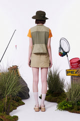 UTILITY STRING POCKET VEST [LIGHT OLIVE]