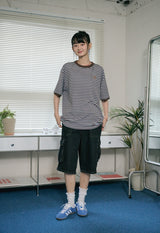 26SS★ Cat Stripe Ringer Tee