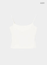 [B-BASIC] クールソフトブラトップノースリーブ (ビルトインキャップ)