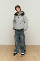 CHERRY REVERSIBLE SHORT DOWN JUMPER [BLACK]