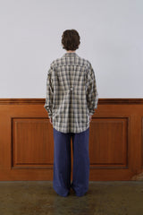 Autumn check shirt_beige