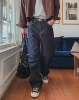 Dane raw wide denim