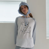 Cozy Mellow Raglan Top_Blue