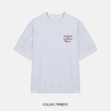 ペールパッチ刺繍ショートスリーブTシャツ (4 Colors)