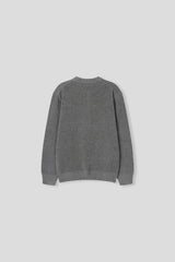 Dique velvet henley-neck round knitwear