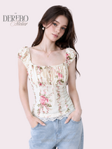 Flora Lace Bustier Blouse