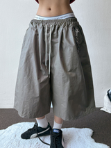 Delight Double-Coated Sturdy Nylon Bermuda Shorts  3 Colors 