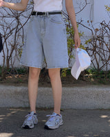 Half Bermuda denim pants
