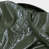glossy stitch jacket_khaki