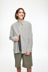 Crinkle Stripe Shirt