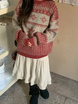 [unisex] Gamb Nordic Round Knit