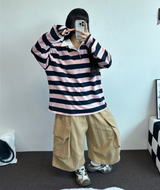 ビッグビッグポケットオーバーバミューダ 🤎🤍❤🖤5カラー