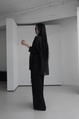 シースルーオーバーフィットツウィンクルシャツ(4color)