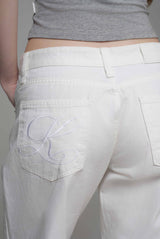 Sunday morning straight low jeans, Pure White