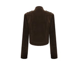 Suede Rider Cropped Jacket