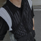 ASCLO Varsity Lace Short Sleeve Cardigan (3color)