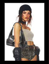 “CORDOVAN” Horn  Biker Bag