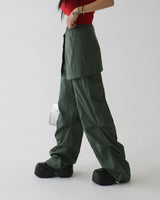 スカートセットレイヤードワイドパンツ