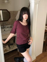 Enda Roll-Up 7-Sleeve T-Shirt