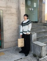 No.1522 damage D nordic KNIT (4color)