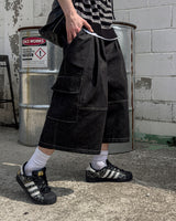 Circular Belt Stitch Cargo Bermuda
