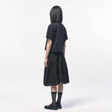 MANS クロップピケポロシャツ BLACK