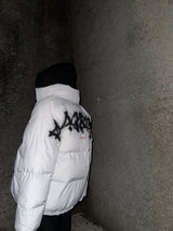 BBD Empty Sprayed Logo Padding Jacket (Light Gray)