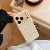 Macaron Polka Dot Color Frame iPhone-Compatible Case